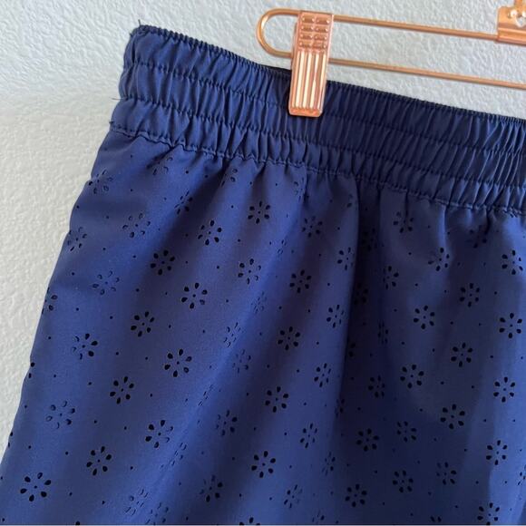 Speedo Navy Blue Skort Active Skirt Shorts Perforated Tennis Golf Mature Modest - Picture 4 of 8
